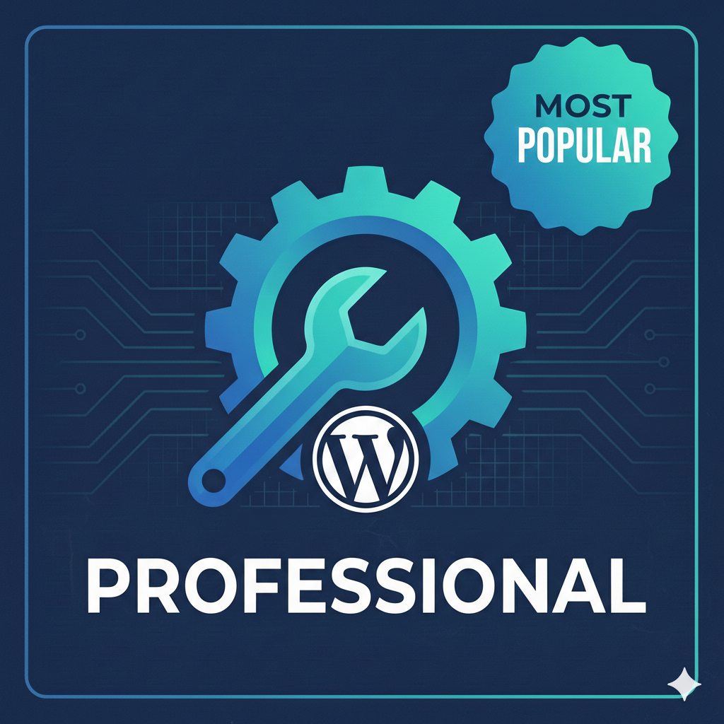 Professional WordPress Maintenance and Hosting Plan by The Support Crew – Most Popular Backups and Updates Package