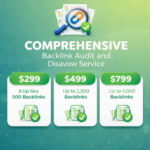 Backlink audit disavow service pricing tiers